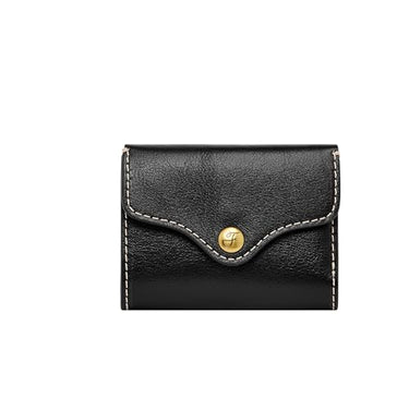 Fossil Brieftasche für Frauen Heritage, Leder Kartenetui schwarz 9,8 cm, B 1,3 cm, H 7 cm SL8230001 im Sale